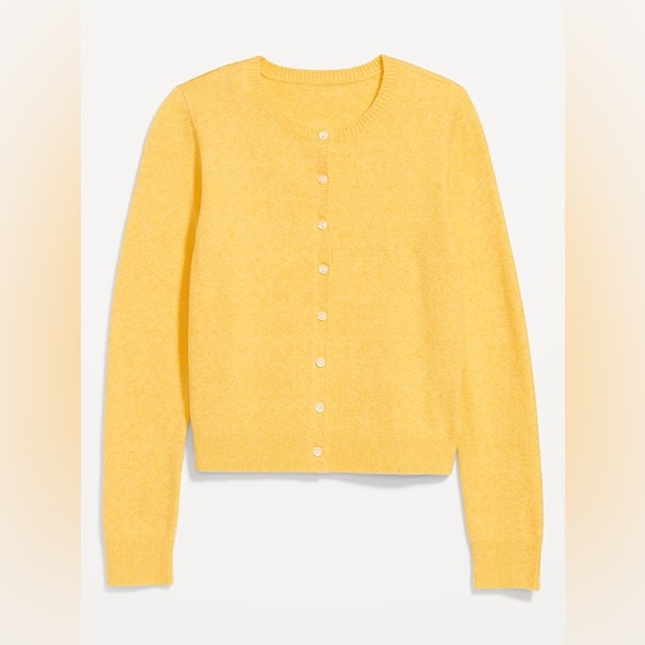 (2) Old Navy women’s SoSoft Cardigans, yellow and blue, size small tall, NWT - Picture 2 of 8